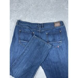 Robert Graham Classic Yates Jeans Mens 42x32 Dark Blue Denim Straight Casual‎